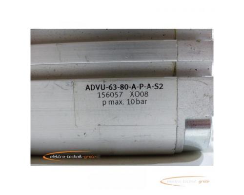 Festo ADVU-63-80-A-P-A-S2 Kompaktzylinder 156057 XO08 - ungebraucht! - Bild 4