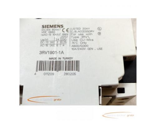 Siemens Sirius 3RV1021-4DA10 25A Leistungsschutzschlater mit Siemens 3RV1901-1A - Bild 4