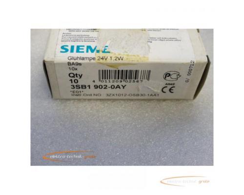 Siemens Glühlampe 3SB1902-0AY 24V -ungebraucht- VPE 10 Stück - Bild 3
