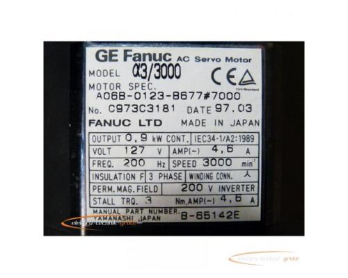 Fanuc A06B-0123-B677 #7000 AC Servo Motor = neuwertig !! - Bild 3