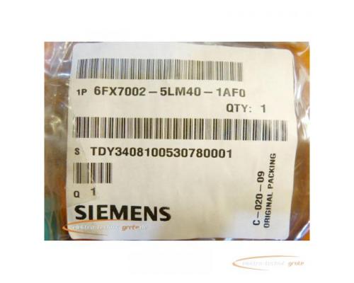 Siemens 6FX7002-5LM40-1AF0 Leistungsleitung konfektioniert - ungebraucht! - - Bild 2