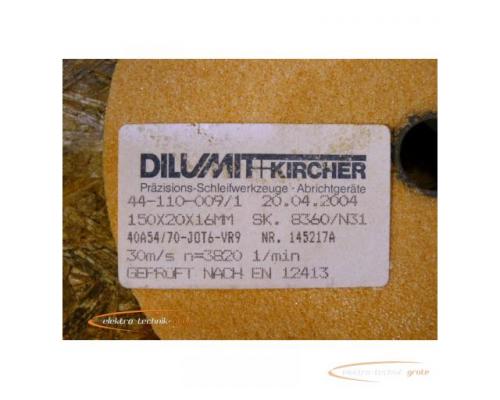 Dilumit + Kircher 40A54/70-JOT6-VR9 Abrichtscheibe 150x20x16 mm -ungebraucht!- - Bild 2