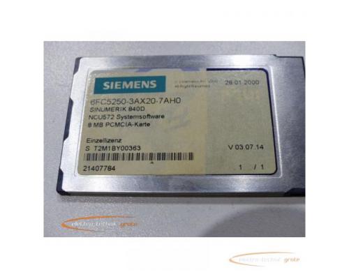 Siemens 6FC5250-3AX20-7AH0 840D NCU572 Systemsoftware 8 MB PCMCIA-Karte - Bild 3