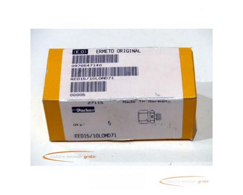 Parker Ermeto RED15/10LOMD71 VPE 5 = Konus-Reduzieranschluss VA - ungebraucht! -
