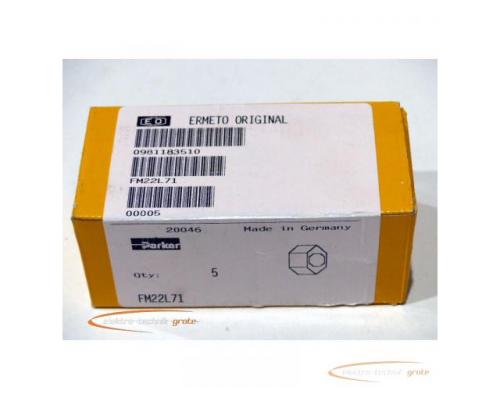 Parker Ermeto FM22L71 Funktionsmutter VA VPE = 5 Stück - ungebraucht! -