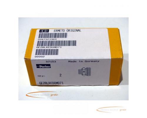 Parker Ermeto GE28LREDOMD71 gerade Einschraubverschraubung VA - ungebraucht! -
