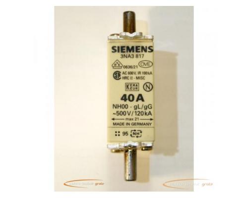 Siemens 3NA3817 NH-Sicherungseinsatz - ungebraucht! -