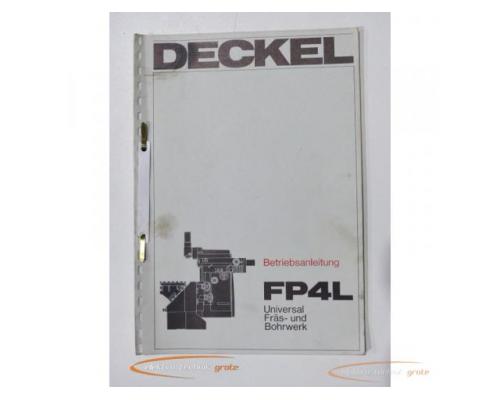 Deckel Betriebsanleitung FP4L Universal Fräs- und Bohrwerk - Bild 1