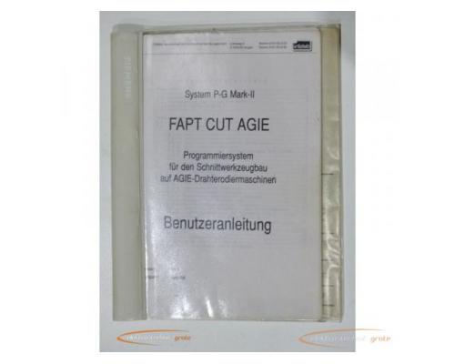 Agie System P-G Mark-II FAPT CUT AGIE Benutzeranleitung, 57 Seiten Inhalt - Bild 1