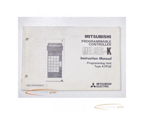 Mitsubishi Bedienungsanleitung / Englisch K7PUE Programming Unit - Bild 1