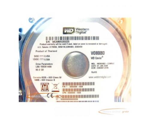 Western Digital WD800BD Festplatte 80 GB - ungebraucht! - - Bild 2