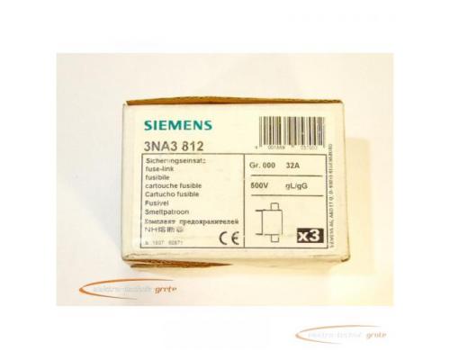 Siemens 3NA3812 Sicherungseinsatz VPE = 3 St. - ungebraucht! -