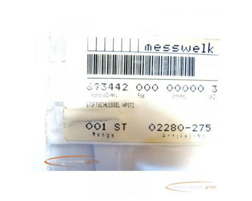 Messwelk HPST2 Stiftschlüssel 02280-275 - ungebraucht! - - Bild 2