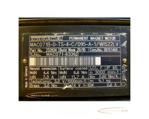 Indramat MAC071B-0-TS-4-C/095-A-1/WI522LV Permanent Magnet Motor - Bild 3