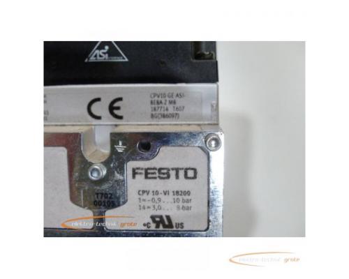 Festo komplette Ventilinseleinheit mit 3 Magnetventilen Elektrik-Anschaltung und Multipol - Bild 4