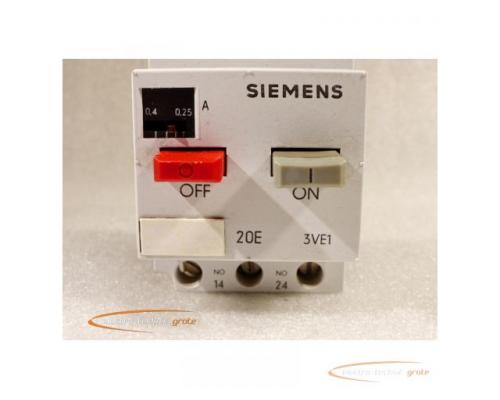 Siemens 3VE1020-2D Motorschutzschalter 0,25 - 0,4 A / 4,8 A - Bild 3