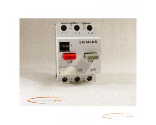 Siemens 3VE1020-2F Motorschutzschalter 0,63 - 1 A / 12 A - Bild 1