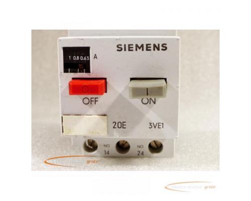 Siemens 3VE1020-2F Motorschutzschalter 0,63 - 1 A / 12 A - Bild 3