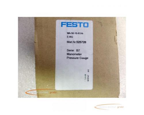 Festo MA-50-10-R1/4-E-RG Manometer 525728 - ungebraucht! - - Bild 2