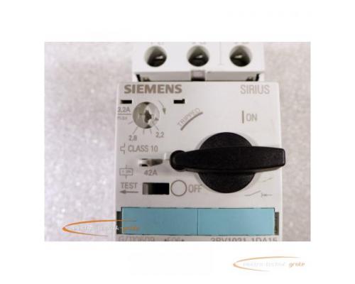 Siemens 3RV1021-1DA15 Leistungsschutzschalter max 3,2 A - Bild 3