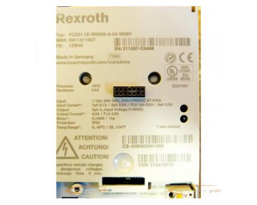 Rexroth FCS01.1E-W0008-A-02-NNBV IndraDrive Frequenzumrichter -ungebraucht!- - Bild 4