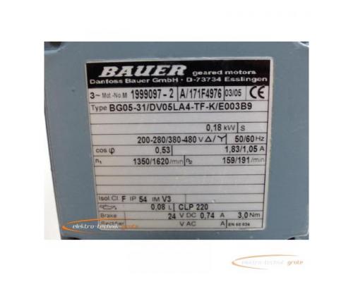 Bauer BG05-31/DV05LA4-TF-K/E003B9 Getriebemotor - ungebraucht! - - Bild 3