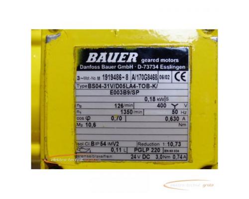 Bauer BS04-31V/D05LA4-TOB-K/E003B9/SP Getriebemotor - Bild 3