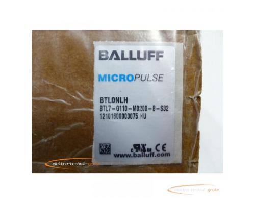 Balluff BTL0NLH BTL7-G110-M0200-B-S32 Micropulse Wegaufnehmer SN12101600003075HU - Bild 2