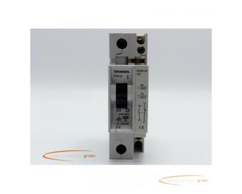 Siemens 5SX2 C3 Sicherungsautomat 230/400V mit 5SX9100 HS Hilfsschalter - Bild 2
