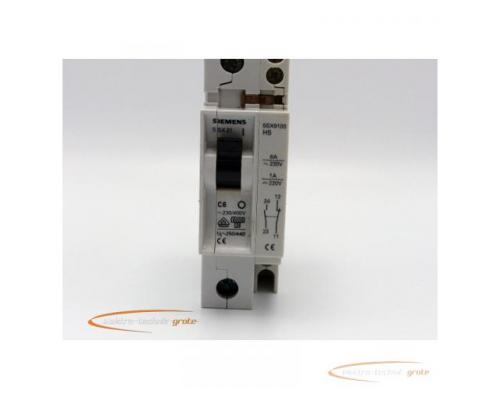 Siemens 5SX2 C6 Sicherungsautomat 230/400V mit 5SX9100 HS Hilfsschalter - Bild 2