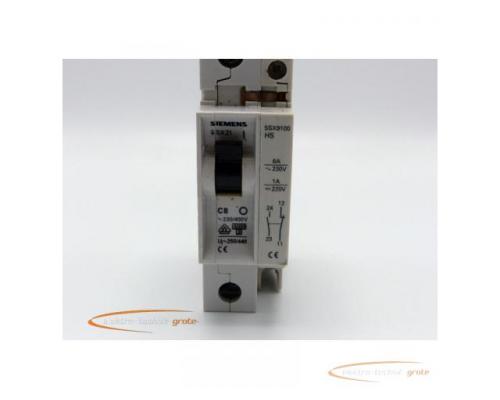 Siemens 5SX2 C8 Sicherungsautomat 230/400V mit 5SX9100 HS Hilfsschalter - Bild 2