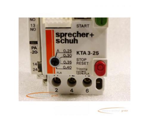 Sprecher+Schuh KTA3-25 Schütz 0,25 - 0,4 A mit KT3-25-PA20 Hilfsschütz - Bild 2