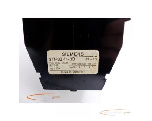 Siemens 3TH8244-3B Hilfsschütz 4S+4Ö mit 3TX6406-0H Überspannungsdiode - Bild 2