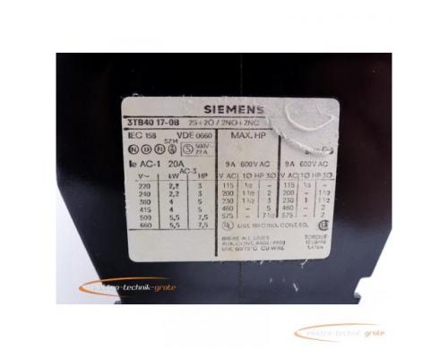 Siemens 3TB4017-0B Schütz mit 3TX6406-0H Überspannungsdiode - Bild 2