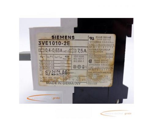 Siemens 3VE1010-2E Motorschutzschalter 0.4-0.63A - Bild 2