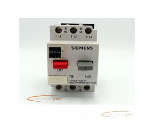 Siemens 3VE1010-2E Motorschutzschalter 0.4-0.63A - Bild 3