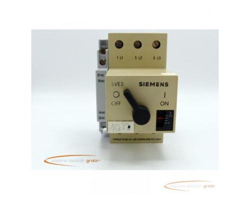 Siemens 3VE3000-2JA00 Motorschutzschalter 2.5-4A mit 3VE9301-1AA00 - Bild 4
