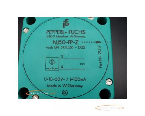 Pepperl + Fuchs Induktive Sensor NJ50-FP-Z-P1 - Bild 2