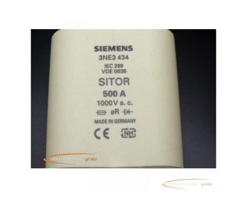 Siemens 3NE3434 HLS Sicherungseinsatz 500A VPE = 3 Stück - ungebraucht! - - Bild 3