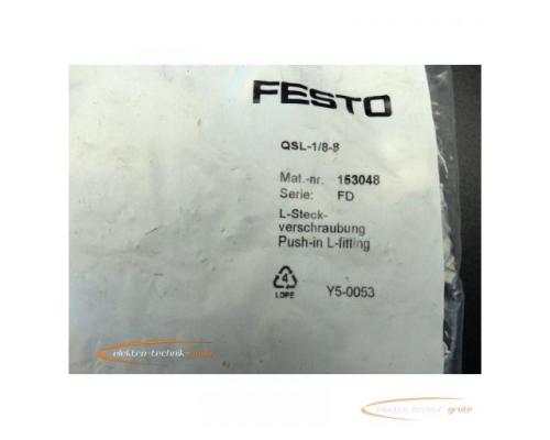 Festo QSL-1/8-8 L-Steckverschraubung 153048 VPE 10stk > ungebraucht! - Bild 3