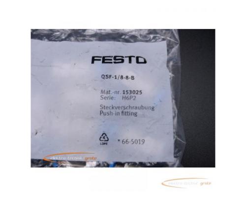 Festo QSF-1/8-8-B Steckverschraubung 153025 VPE 10stk > ungebraucht! - Bild 2