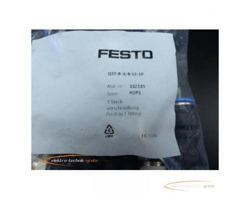 Festo QST-B-3/8-12-10 T-Steckverschraubung 132135 VPE 10stk > ungebraucht! - Bild 2