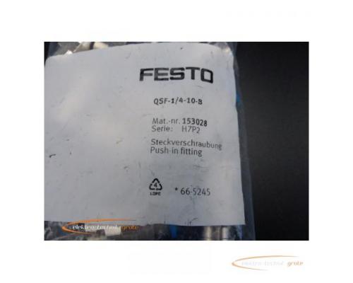 Festo QSF-1/4-10-B Steckverschraubung 153028 VPE 10stk > ungebraucht! - Bild 2