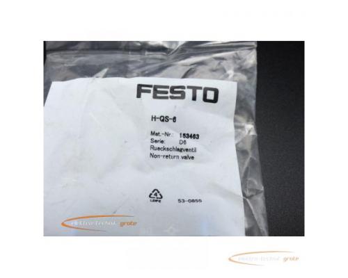 Festo H-QS-6 Rückschlagventil 153463 > ungebraucht! - Bild 2