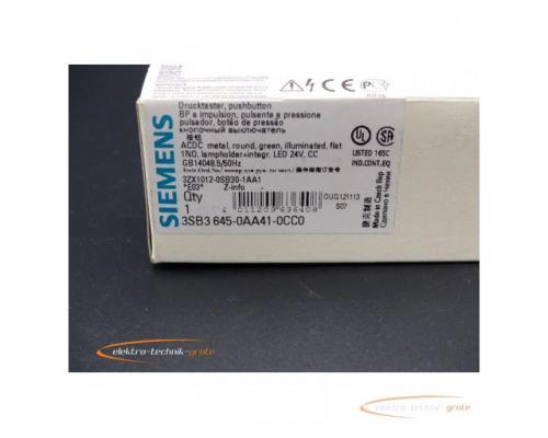 Siemens 3SB3645-0AA41-0CC0 Drucktaster grün > ungebraucht! - Bild 2