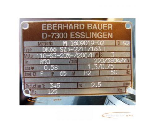 Bauer DK66 SZ3-2211/163 L Getriebemotor M 1609019-02 > ungebraucht! - Bild 3