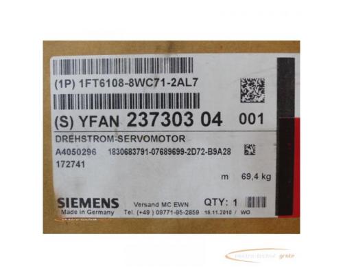 Siemens 1FT6108-8WC71-2AL7 Drehstrom-Servomotor > ungebraucht! - Bild 3