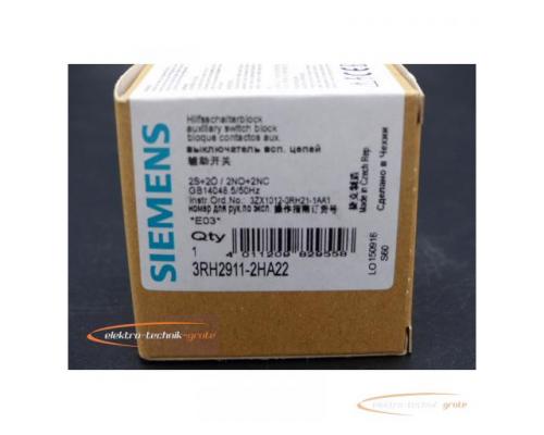 Siemens 3RH2911-2HA22 Hilfsschalterblock E-Stand 3 > ungebraucht! - Bild 2