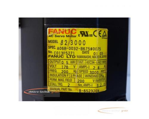 Fanuc A06B-0032-B675 # 0075 AC Servo Motor - Bild 4