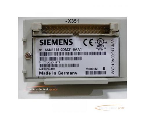 Siemens 6SN1118-0DM31-0AA1 SN:T-U02041879 Regelungseinschub Version B > ungebraucht! - Bild 4